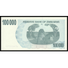 Zimbabwe, P-048b, 100 000 dollars, 2006, PresqueNeuf / a-UNC - Billet de banque en vente sur Monnaies du Monde SHOP