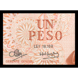 Argentine, P-287e 1 peso, 1970-73, PresqueNeuf / a-UNC - Billet de banque en vente sur Monnaies du Monde SHOP