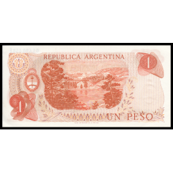 Argentine, P-287e 1 peso, 1970-73, PresqueNeuf / a-UNC - Billet de banque en vente sur Monnaies du Monde SHOP