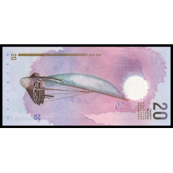 Maldives, P-27b, 20 rufiyaa, 2020, polymère - Billet de banque en vente sur Monnaies du Monde SHOP