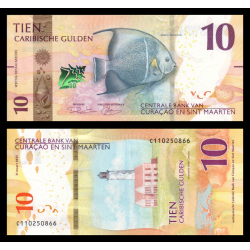 Curaçao & Saint Martin, P-w01, 10 Florins caribéens, 2025 - Billet de banque en vente sur Monnaies du Monde SHOP