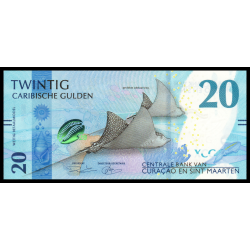 Curaçao & Saint Martin, P-w02, 20 Florin caribéen, 2025 - Billet de banque en vente sur Monnaies du Monde SHOP
