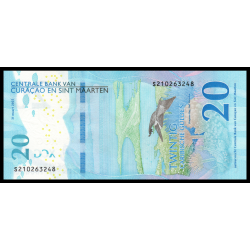 Curaçao & Saint Martin, P-w02, 20 Florin caribéen, 2025 - Billet de banque en vente sur Monnaies du Monde SHOP