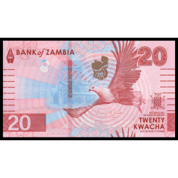Zambie, P-w63, 20 kwacha, 2024 - Billet de banque en vente sur Monnaies du Monde SHOP