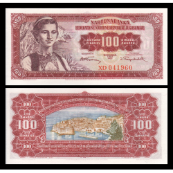 Yougoslavie, P-069, 100 dinara, 1955 - Billet de banque en vente sur Monnaies du Monde SHOP