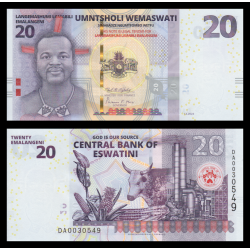 Eswatini, P-wB44, 20 emalangeni, 2024, hybride - Billet de banque en vente sur Monnaies du Monde SHOP