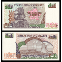 Zimbabwe, P-011a, 500 dollars, 2004 - Billet de banque en vente sur Monnaies du Monde SHOP