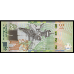 Bahamas, p-77b, 1 dollar, 2024 - Billet de banque en vente sur Monnaies du Monde SHOP