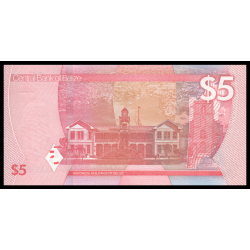 Belize, P-w74, 5 dollars, 2025 - Billet de banque en vente sur Monnaies du Monde SHOP