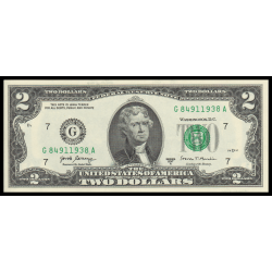 USA, P-w545G, 2 dollars, Chicago IL, 2017 - Billet de banque en vente sur Monnaies du Monde SHOP