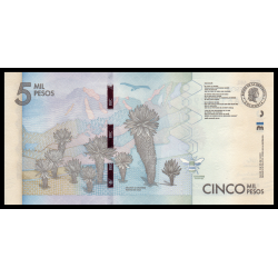 Colombie, P-459h, 5 000 pesos, 2022 - Billet de banque en vente sur Monnaies du Monde SHOP