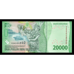 Indonésie, P-w166c, 20 000 rupiah, 2024 - Billet de banque en vente sur Monnaies du Monde SHOP