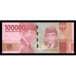 Indonésie, P-160d, 100 000 rupiah, 2018 - Billet de banque en vente sur Monnaies du Monde SHOP