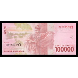 Indonésie, P-160d, 100 000 rupiah, 2018 - Billet de banque en vente sur Monnaies du Monde SHOP