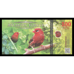 Atlantic Forest, Non Legal, 500 aves dollars, 2024 - Billet de banque en vente sur Monnaies du Monde SHOP