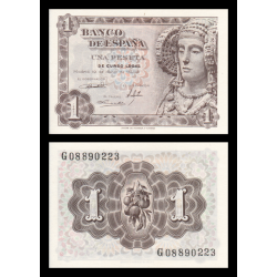 Espagne, P-135, 1 peseta, 1948 - Billet de banque en vente sur Monnaies du Monde SHOP