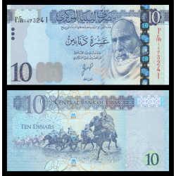 Libye, P-82b2, 10 dinars, 2025 - Billet de banque en vente sur Monnaies du Monde SHOP