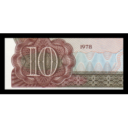 C, P-20b, 10 won, 1978 - Billet de banque en vente sur Monnaies du Monde SHOP