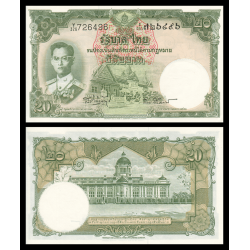 Thaïlande, P-077d4, 20 baht, 1965 - Billet de banque en vente sur Monnaies du Monde SHOP