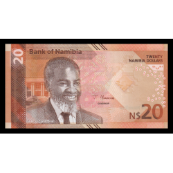 Namibie, P-w21, 20 dollars, 2025, hybride - Billet de banque en vente sur Monnaies du Monde SHOP