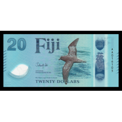 Fidji, P-w127, 20 dollars, 2026, polymère - Billet de banque en vente sur Monnaies du Monde SHOP