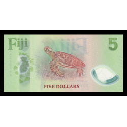 Fidji, P-w125, 05 dollars, 2026, polymère - Billet de banque en vente sur Monnaies du Monde SHOP