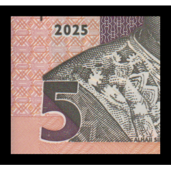 Nigeria, P-38p, 5 naira, 2025, polymère - Billet de banque en vente sur Monnaies du Monde SHOP