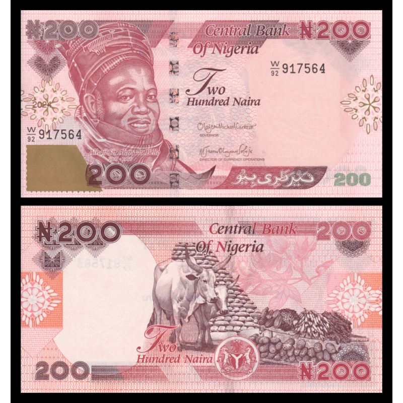 Nigeria, P-47f, 200 naira, 2024 - Billet de banque en vente sur Monnaies du Monde SHOP