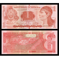 Honduras, P-096e, 1 lempira, 2022 - Billet de banque en vente sur Monnaies du Monde SHOP