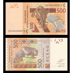 Burkina Faso, P-319Cn, 500 francs, 2025 - Billet de banque en vente sur Monnaies du Monde SHOP