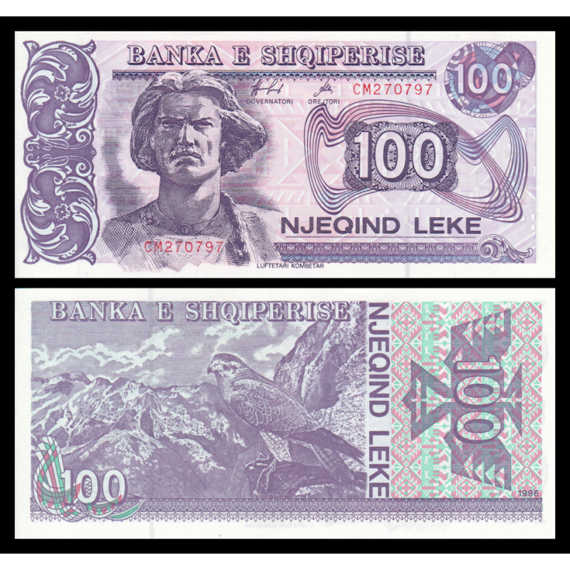 Albanie, P-55c, 100 leke, 1996 - Billet de banque en vente sur Monnaies du Monde SHOP