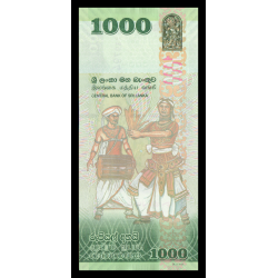 Billet de banque en vente sur Monnaies du Monde SHOP, Sri Lanka, P-127h, 1 000 roupies, 2022, Neuf / UNC