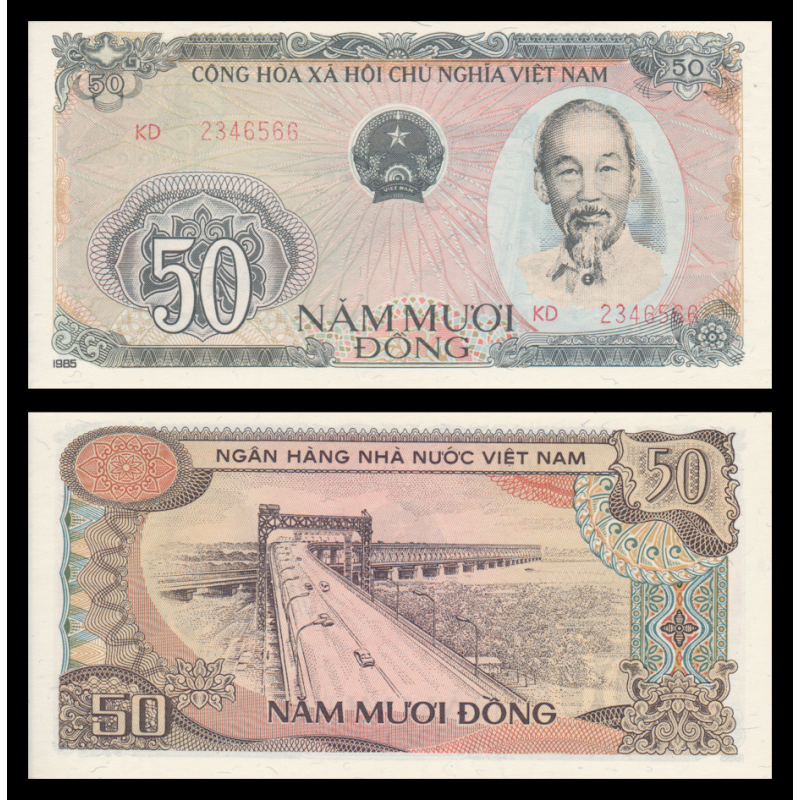 Billet de banque en vente sur Monnaies du Monde SHOP, VietNam, P-097, 500 dông, 1985, Neuf / UNC