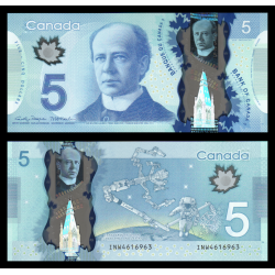 Canada, P-106f, 5 dollars, 2013, polymer, Neuf / UNC | Collectible banknote for sale on Monnaies du Monde SHOP