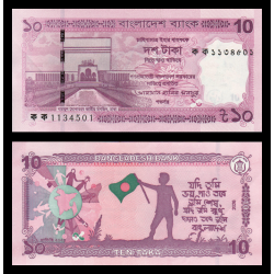 Bangladesh, P-w76, 10 taka, 2026, Neuf / UNC | Billet de banque en vente sur Monnaies du Monde SHOP