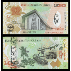 Papouasie Nouvelle Guinée, P-37, 100 kina, 2008 - Billet de banque en vente sur Monnaies du Monde SHOP