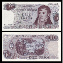 Argentine, P-300, 10 pesos, 1976 - Billet de banque en vente sur Monnaies du Monde SHOP