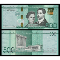 République Dominicaine, P-192g, 500 pesos, 2024, Neuf | Billet de banque en vente sur Monnaies du Monde SHOP