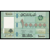 Billet de banque de collection en vente sur Monnaies Du Monde-SHOP | Liban, P-95e2, 100 000 livres, 2022, Neuf / UNC