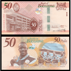 Botswana, P-w37, 50 pula, 2025, Neuf / UNC \ Billet de banque de collection en vente sur Monnaies Du Monde-SHOP