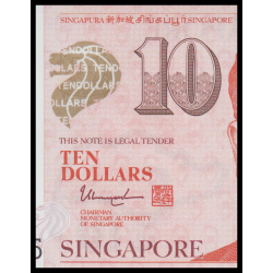 Singapour, P-48j, 10 dollars, polymère, 2016, Neuf / UNC | Billet de banque de collection en vente sur Monnaies Du Monde-SHOP