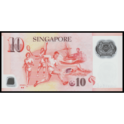 Singapour, P-48j, 10 dollars, polymère, 2016, Neuf / UNC | Billet de banque de collection en vente sur Monnaies Du Monde-SHOP
