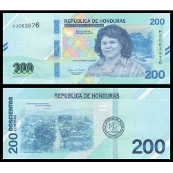 Honduras, P-w114, 200 lempiras, 2023, Neuf / UNC | Billet de collection en vente sur Monnaies Du Monde-SHOP