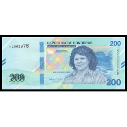 Honduras, P-w114, 200 lempiras, 2023, Neuf / UNC | Billet de collection en vente sur Monnaies Du Monde-SHOP