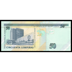 Honduras, P-104c, 50 lempiras, 2022, Neuf / UNC | Billet de banque de collection en vente sur Monnaies Du Monde-SHOP
