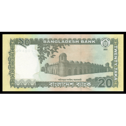 Bangladesh, P-55Aj, 20 taka, 2021, Neuf / UNC | Billet de collection en vente sur Monnaies Du Monde-SHOP | Quantité Limitée