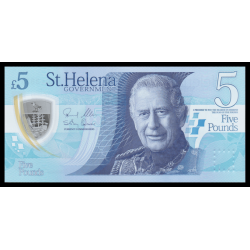 Sainte-Hélène, P-w14, 5 pounds, polymère, 2026, Neuf / UNC | Billet de banque de collection en vente sur Monnaies Du Monde-SHOP