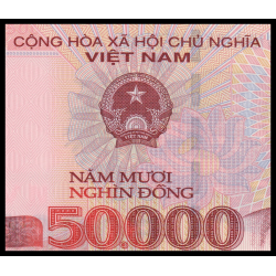 VietNam, P-121l, 50000 dông, 2017, polymére | Billet de banque de collection en vente sur Monnaies Du Monde-SHOP