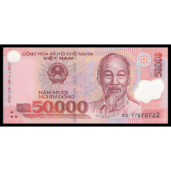 VietNam, P-121l, 50000 dông, 2017, polymére | Billet de banque de collection en vente sur Monnaies Du Monde-SHOP