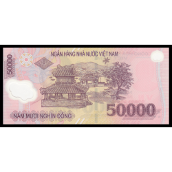 VietNam, P-121l, 50000 dông, 2017, polymére | Billet de banque de collection en vente sur Monnaies Du Monde-SHOP